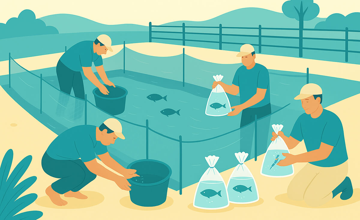 fish harvesting at a farm 1 (1)
